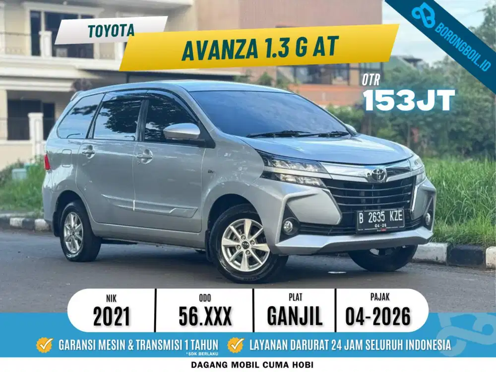 Toyota Avanza G 1.3 G at 2021 Silver Metalik