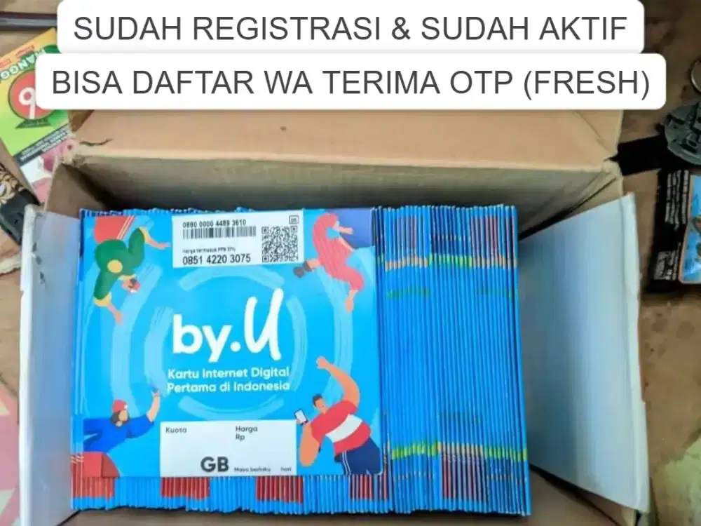 SUDAH REGISTRASI AKTIF TINGGAL PAKAI KARTU PERDANA TELKOMSEL BYU