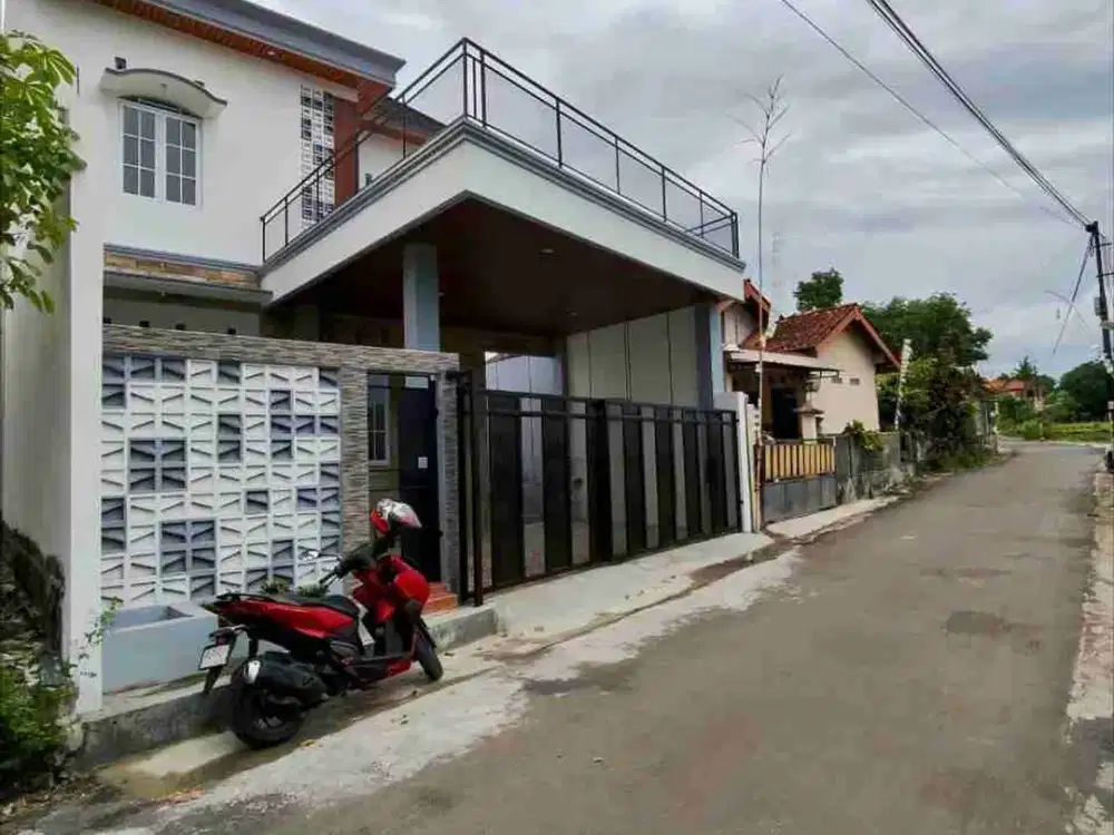 DIJUAL RUMAH MEWAH BU -BU VIEW SAWAH TEPI JLN ASPAL JAKAL KM 9