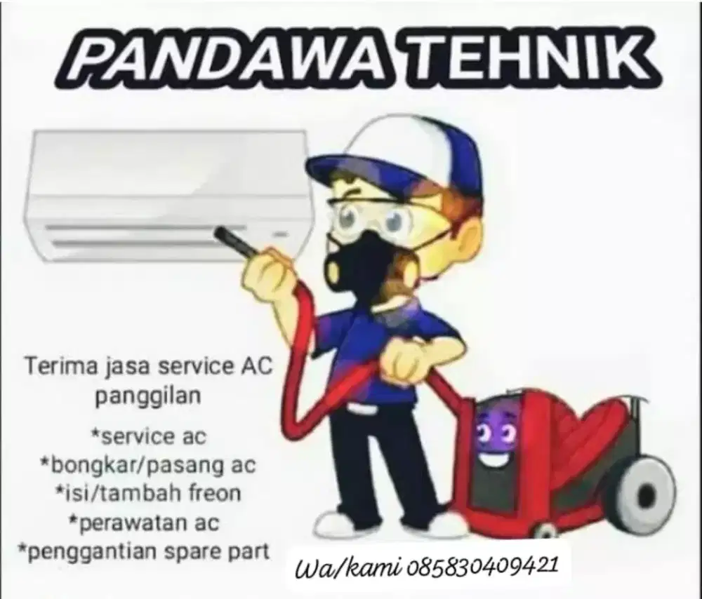 Service AC panggilan dan bongkar pasang AC