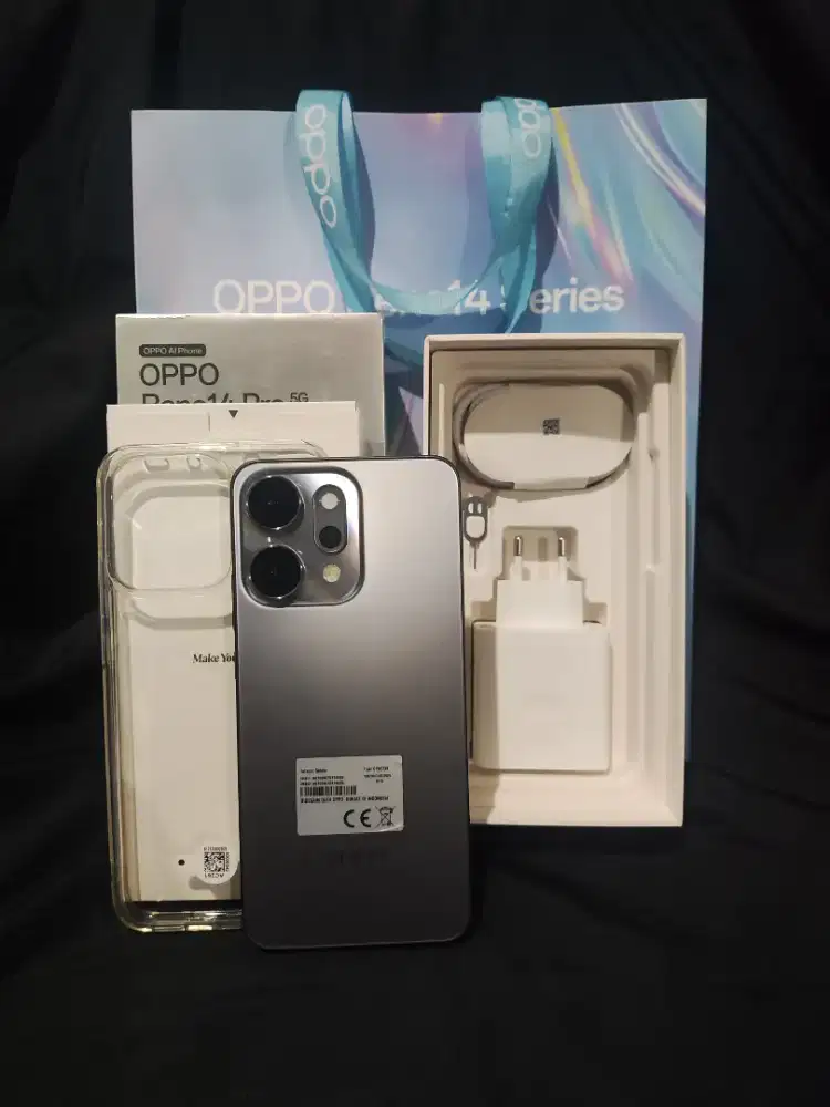 OPPO RENO 14 PRO 5G 12/512 GB GREY Second Lengkap Garansi Panjang