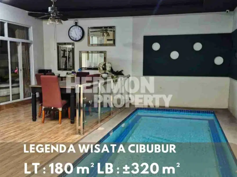 Rumah Cantik dengan Private Pool di legenda wisata Cibubur