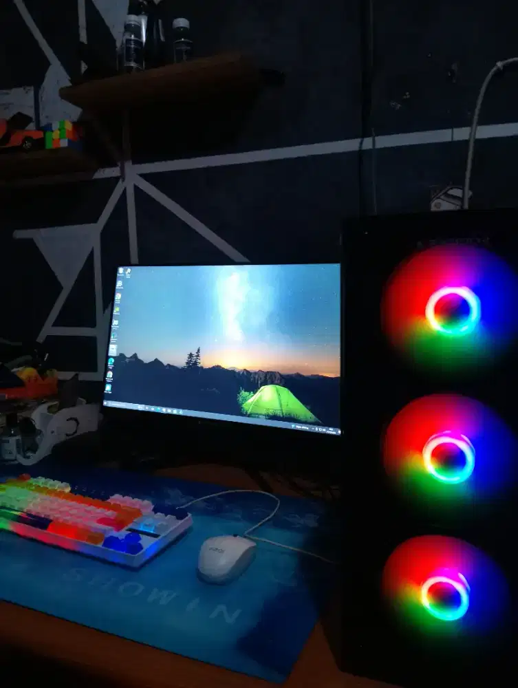 Fullset PC Monitor RTX 3060Ti 165hz Tercepat Ambil BU