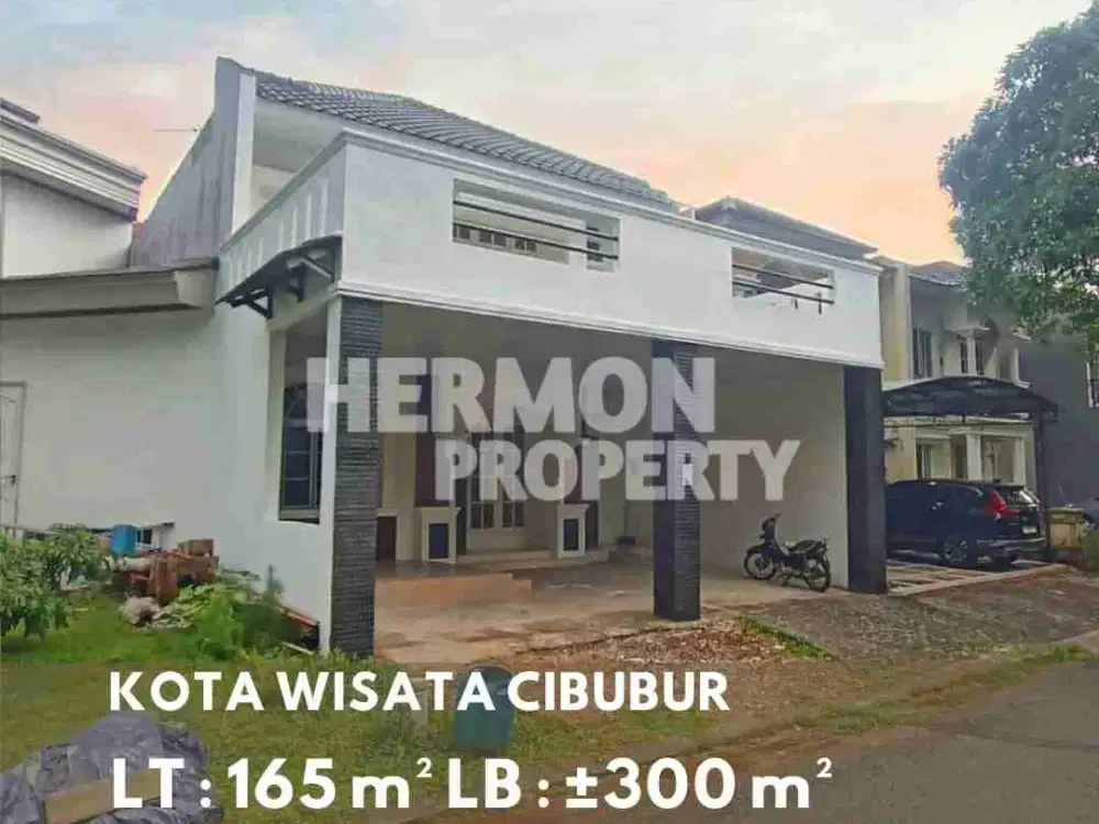 Rumah Luas Tanah Besar dengan Bangunan Besar & kokoh di Kota wisata Cibubur