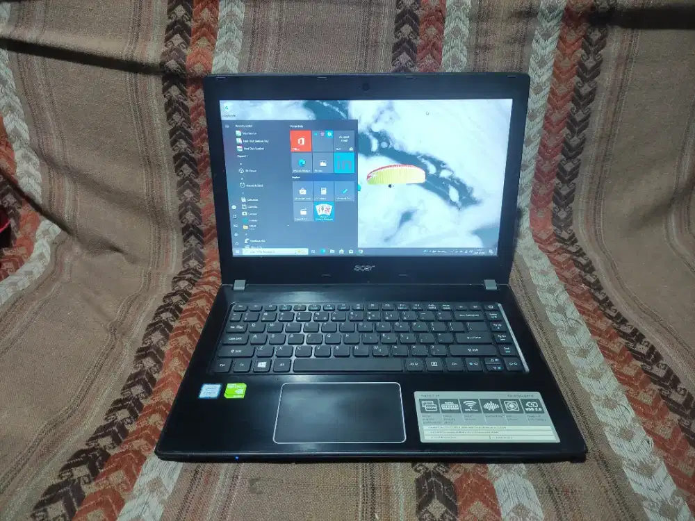 AL1 Laptop Acer Aspire E5-475G Ram 8gb SSD 500gb core i5gen7Double VGA