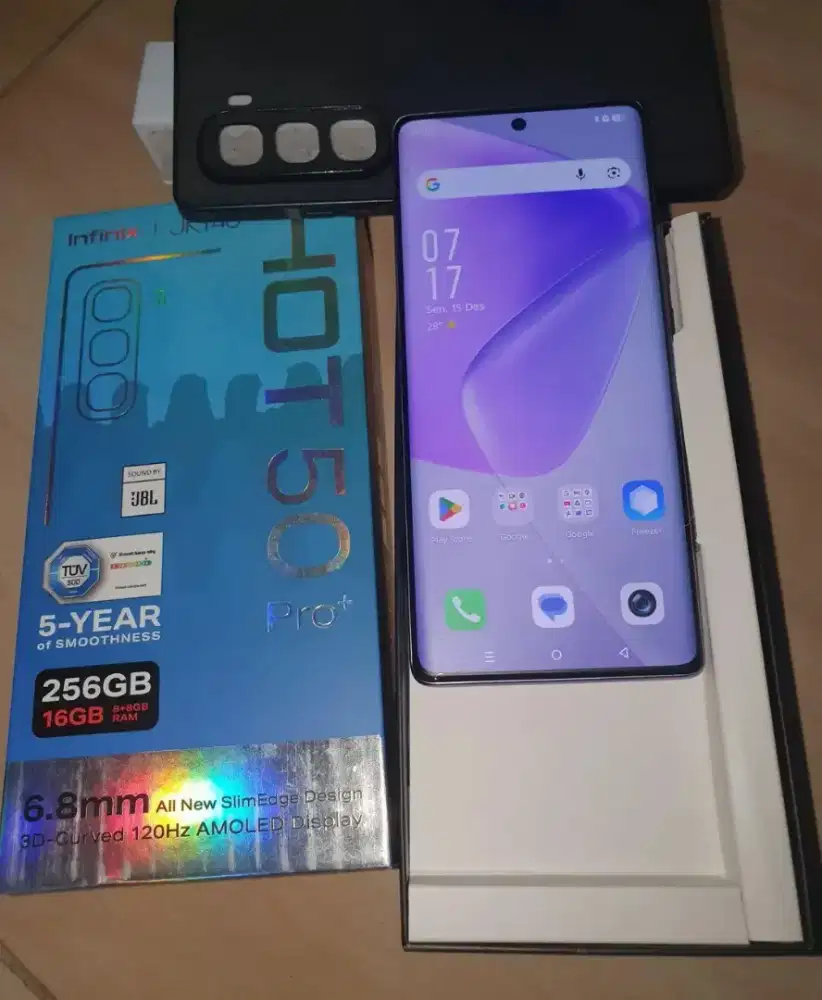 Infinix hot 50pro plus layar lengkung 8+5/256 nfc