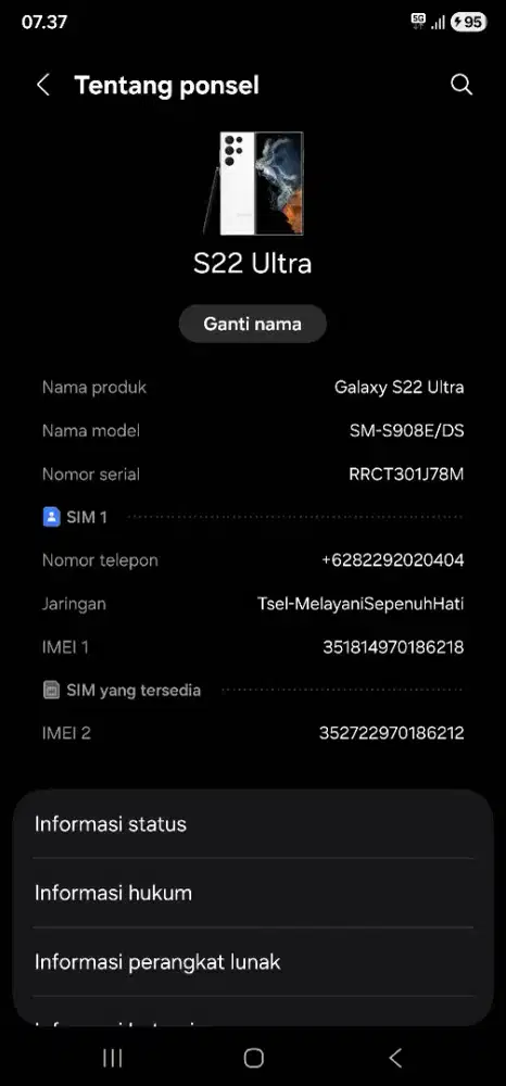Samsung S22 Ultra SEIN