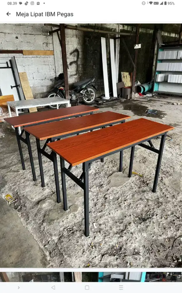 Meja lipat IBM prasmanan