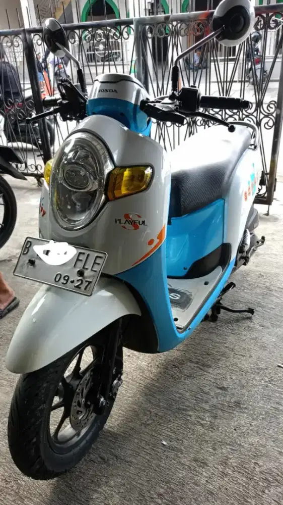 Scoopy biru putih