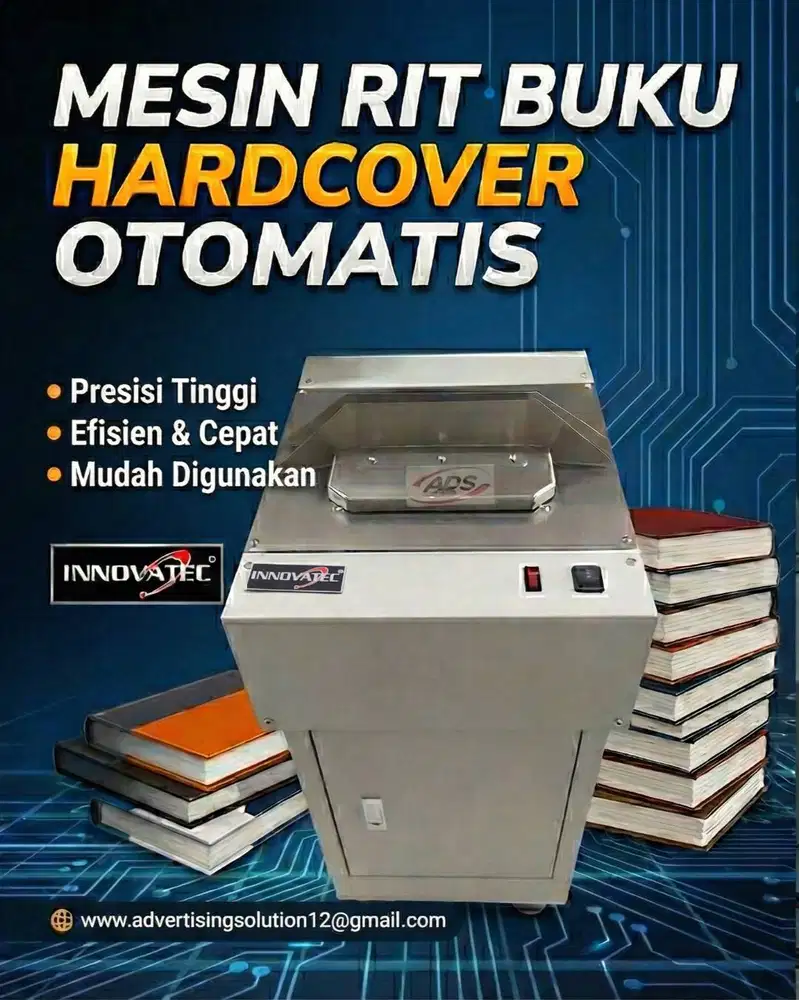 MESIN RIIT BUKU HARDCOVER OTOMATIS TIPE TERBARU LEBIH FLEXIBLE