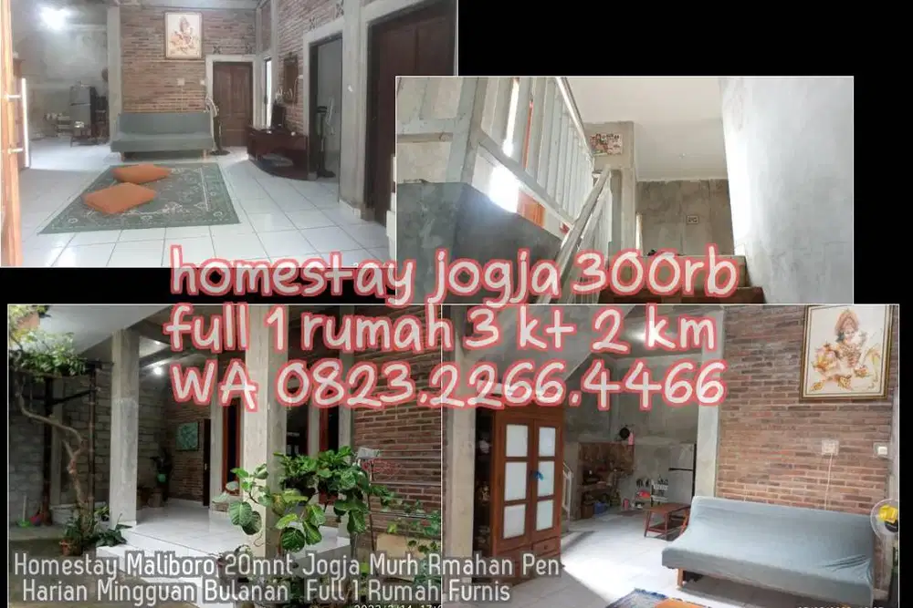 Homestay Maliboro 20mnt Jogja Murh Rmahan Pen Harian Mingguan Bulanan