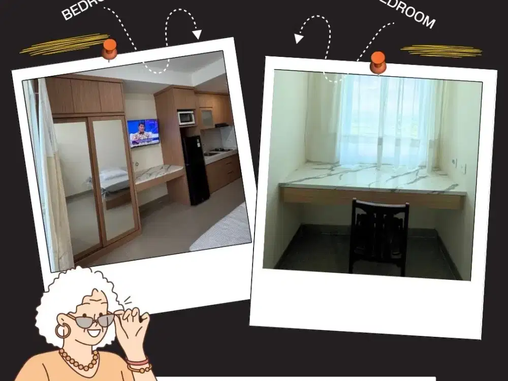 Vco - Disewa B-Residence BSD Tower Rose Studio Furnish