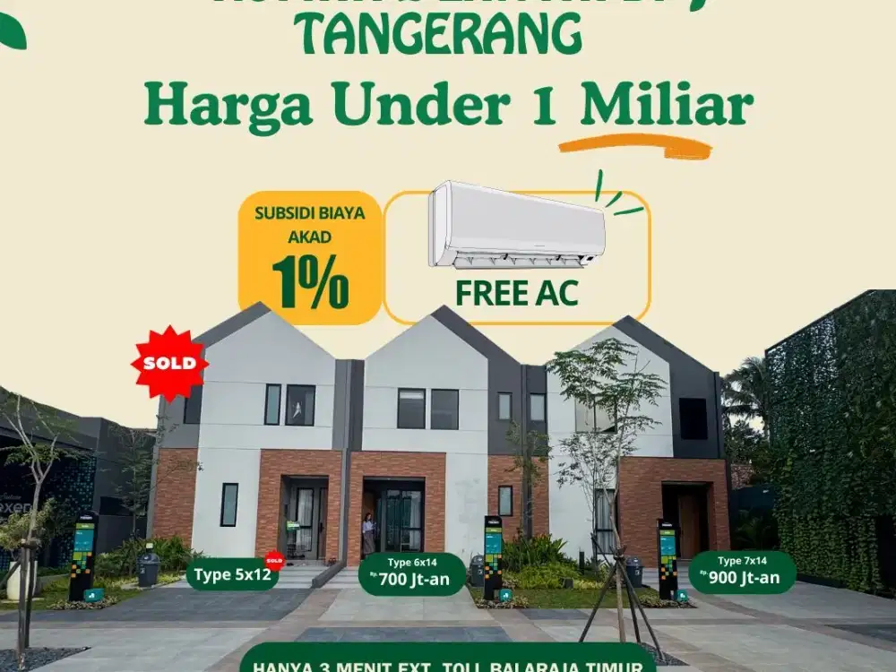 VP - Dijual Rumah Baru Sutera Nexen Di Balaraja Timur Type 6X14 & 7x14