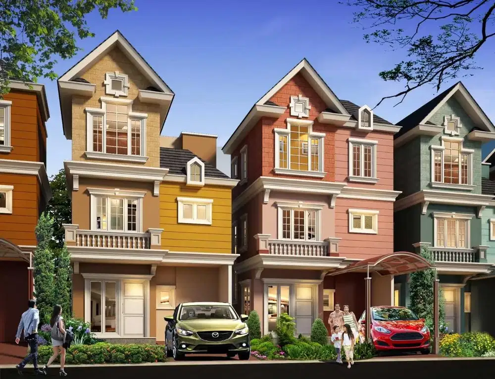Disewakan Rumah 3 Lantai di Cluster Omaha Gading Serpong