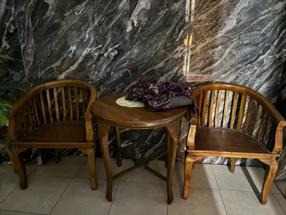 Kursi Teras kayu jati