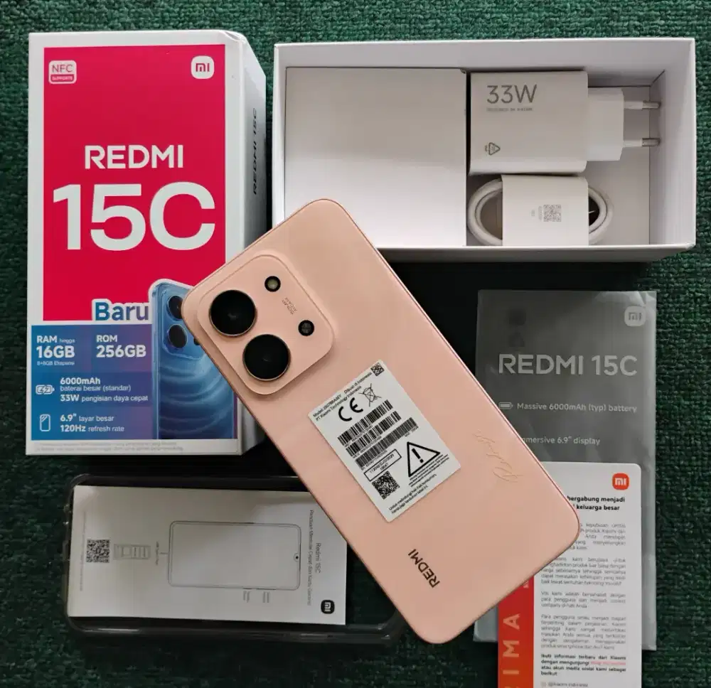 REDMI 15C - RAM 8/256 GB || 2 BULAN PAKAI