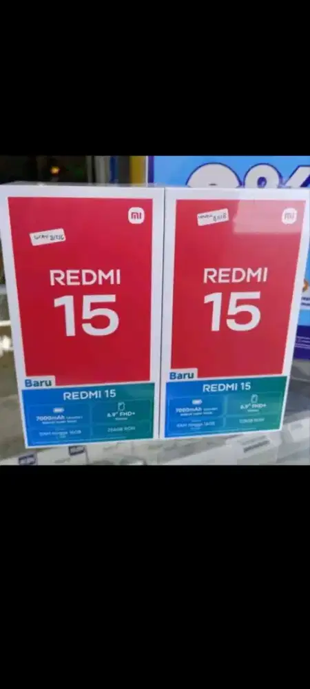 Xiaomi redmi 15 256gb ram 8gb dan8/128 resmi