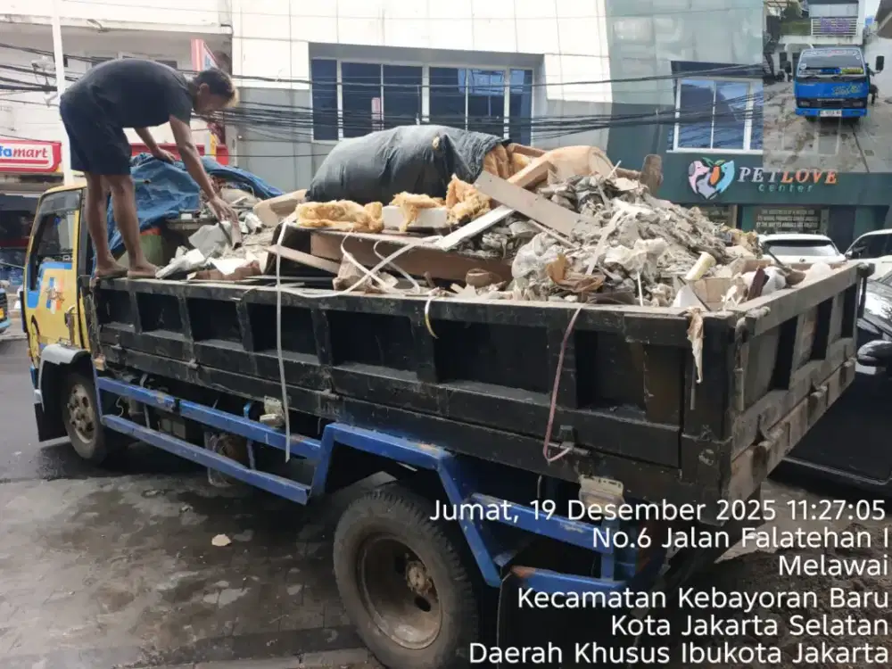 Jasa buang puing dan pengurugan