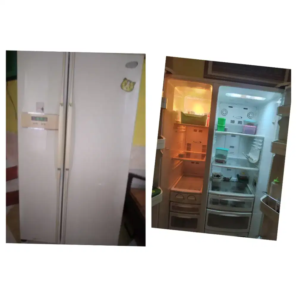 Kulkas side by side. 2 pintu