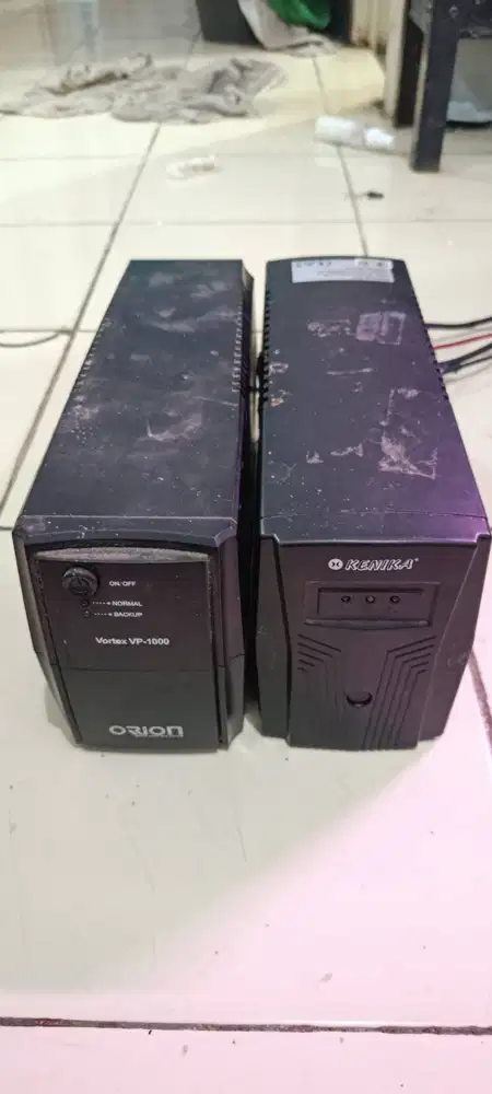 2 Unit UPS Orion Vortex VP 1000 dan Kenika KZ 600 (Tanpa Baterai)