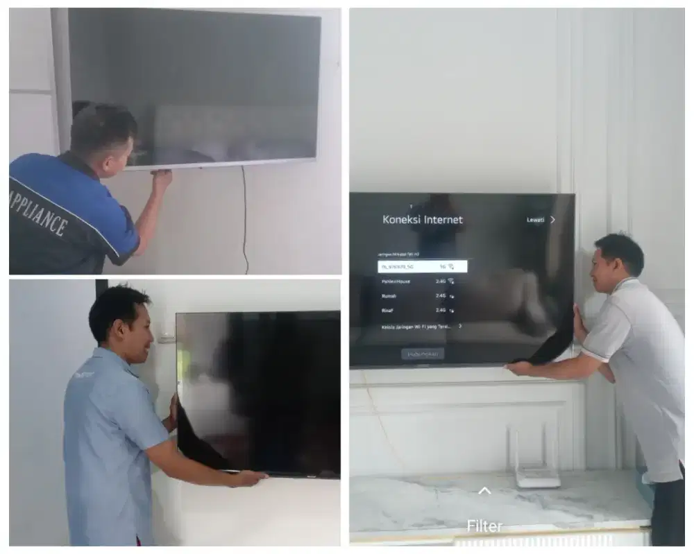 Pasangkan bracket dan Braket +pasang terimarapih breket bracket led tv