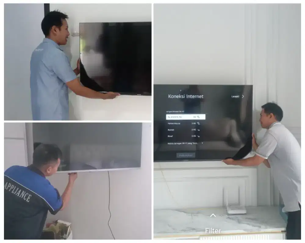 Pasangkan bracket dan Braket +pasang terimarapih breket bracket led tv