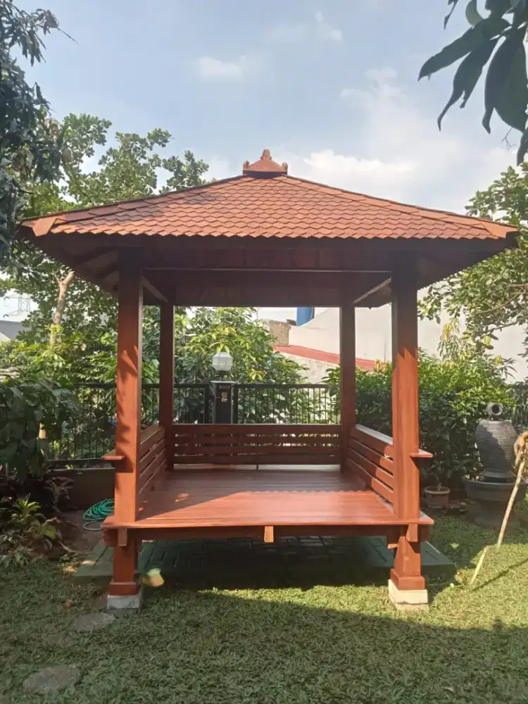 Gazebo jati 2mx2m