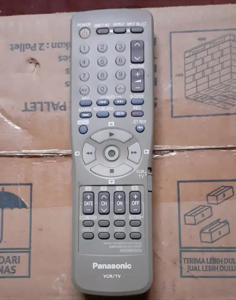 REMOTE PANASONIC VIDEO VHS HIFI STEREO VCR/TV N2QAKB000034