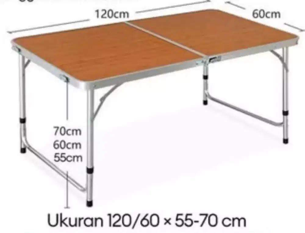 Jual Meja makan model portable outdoor baru