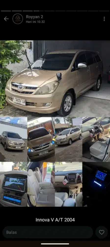 Toyota kijang Innova bensin type V 2004