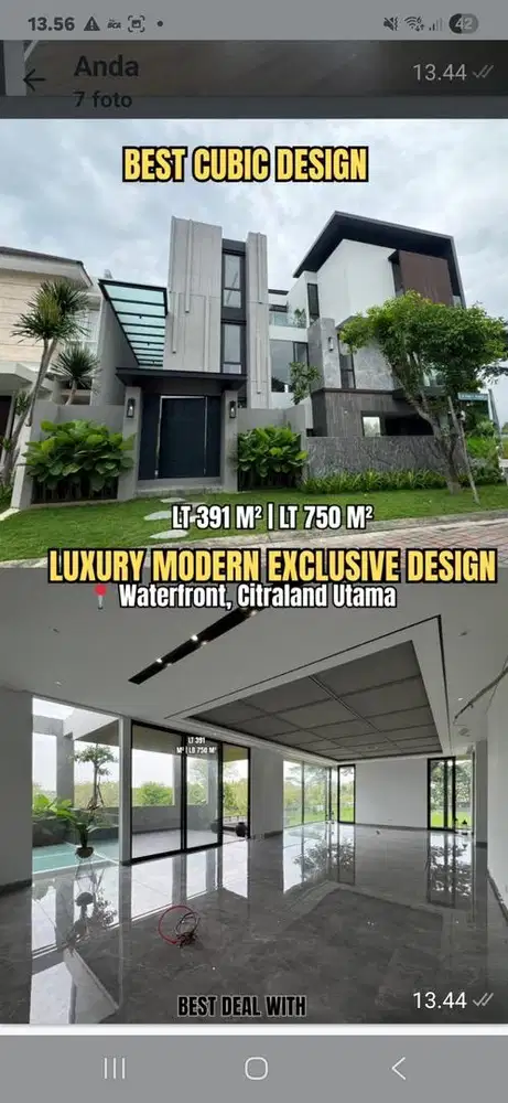 Rumah mewah di citraland dekat pakuwon dan graha family