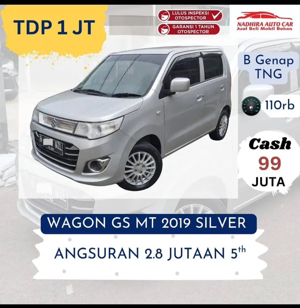 Promo TDP 1 Juta Karimun Wagon GS MT 2019 silver
