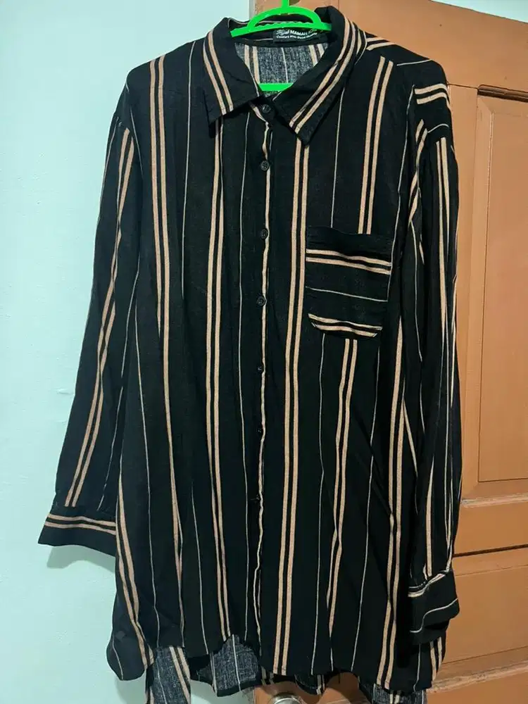 Tunik ld 120 hitam stripe