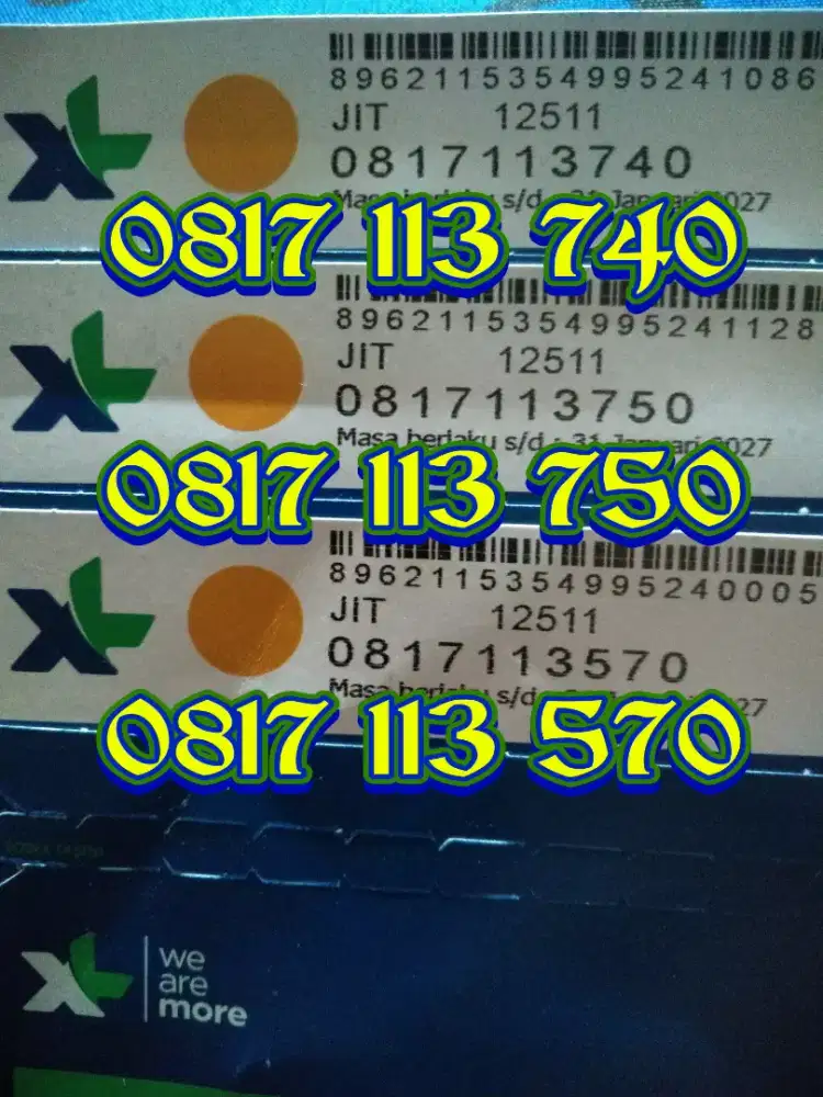 Kartu perdana xl 10 digit prabayar cantik murah