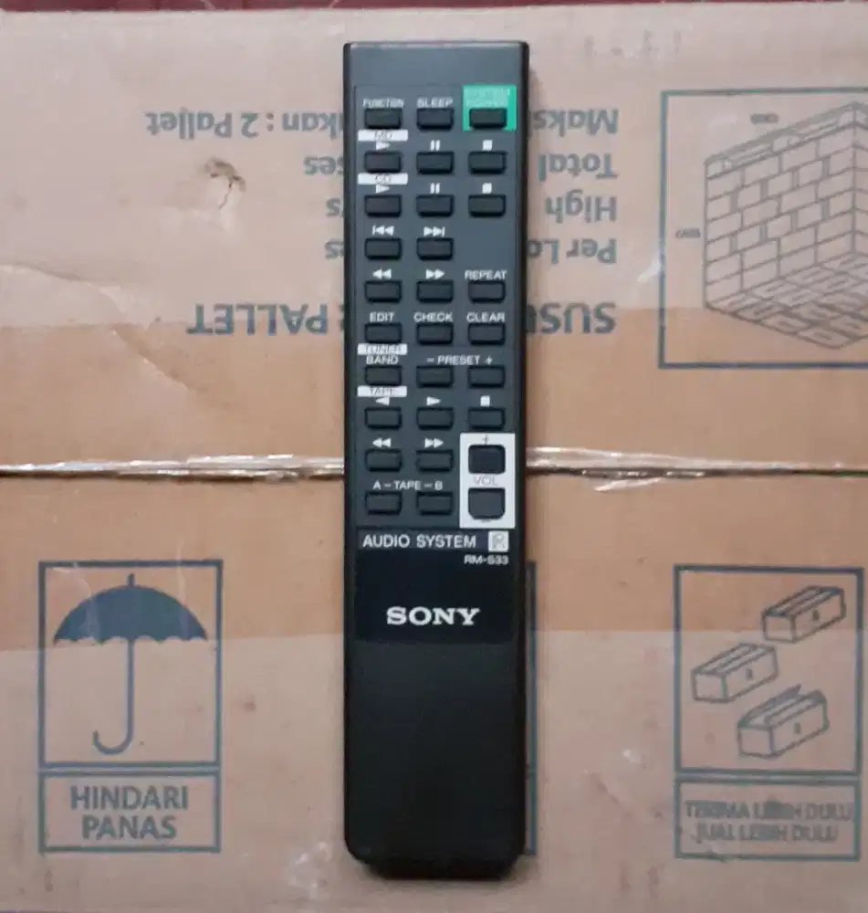 REMOTE SONY AUDIO SYSTEM RM-S33