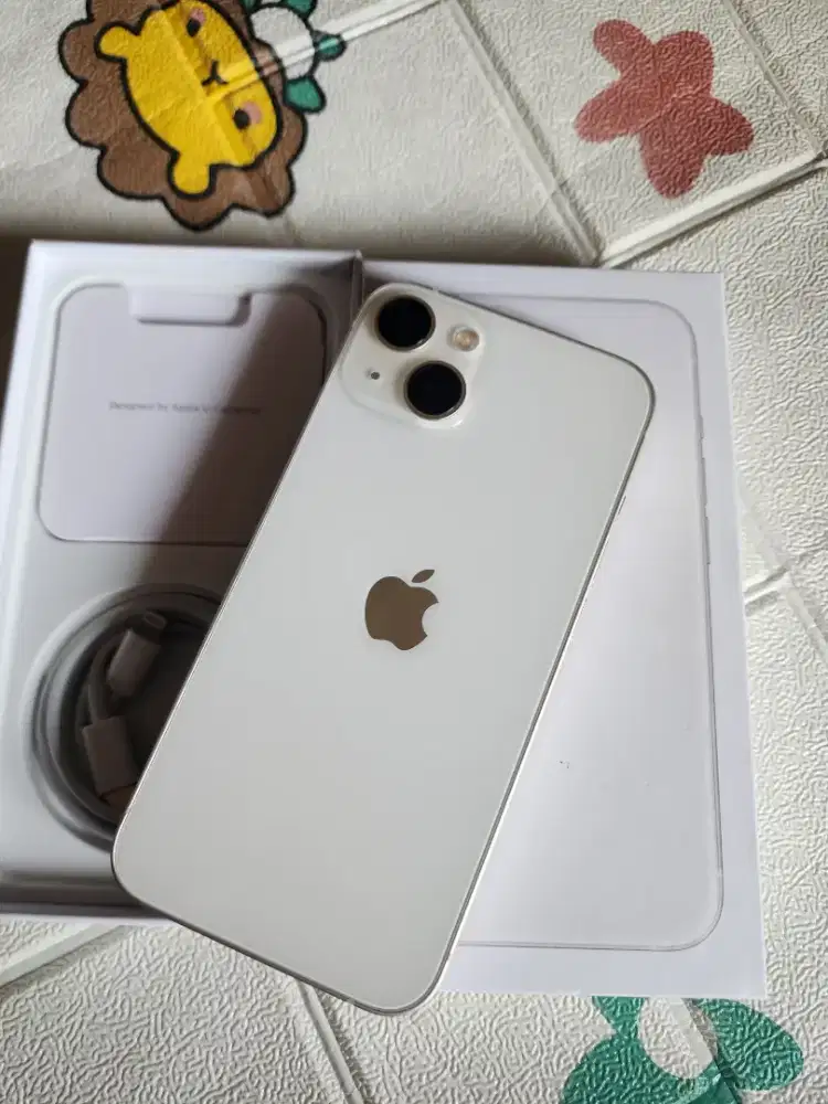 Iphone 13 128gb ex ibox warna starlight garansi on
