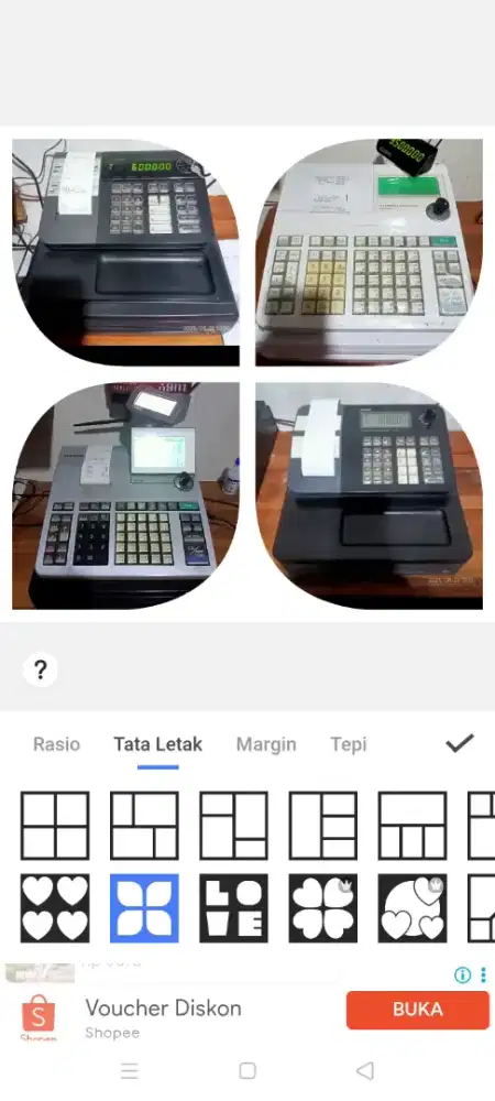 Mesin kasir Casio second siap pakai