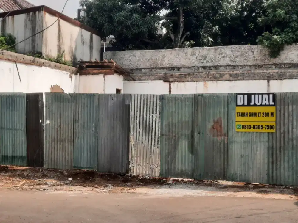 Dijual tanah kosong siqp bangun di Kalibata Jaksel