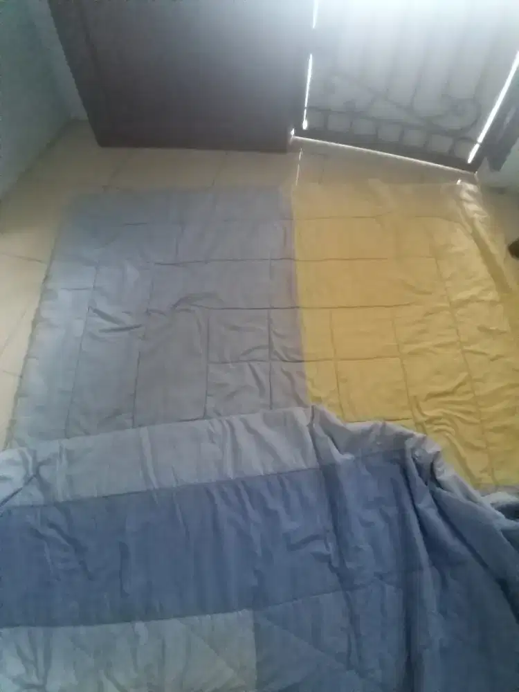 2 pcs bed cover jumbo siap pakai