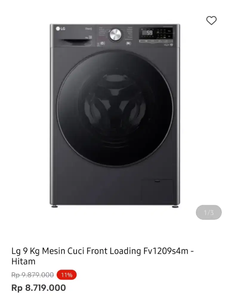 WM FRONT LOAD LG 9 KG