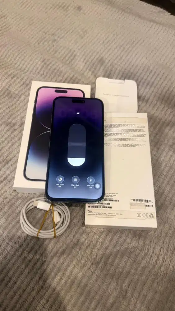 Iphone 14 Promax 128GB Purple Resmi Digimap Lengkap ada minus