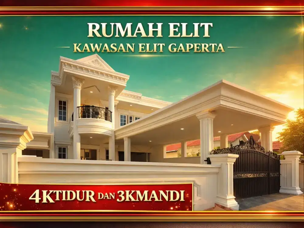 RUMAH CLASSIC ELIT KAWASAN BERINGIN V GAPERTA KAPLING 7,5X30M2 4KT 3KM