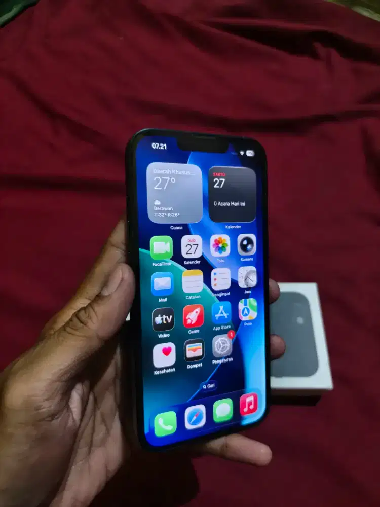 Iphone 13 128gb midnight fullset all operator