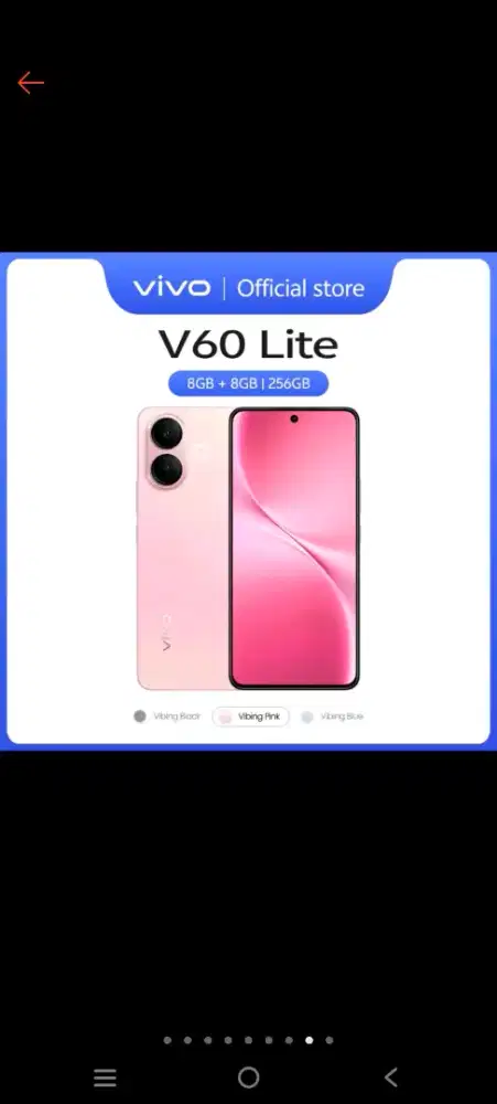 Jual HP vivo v60 lite