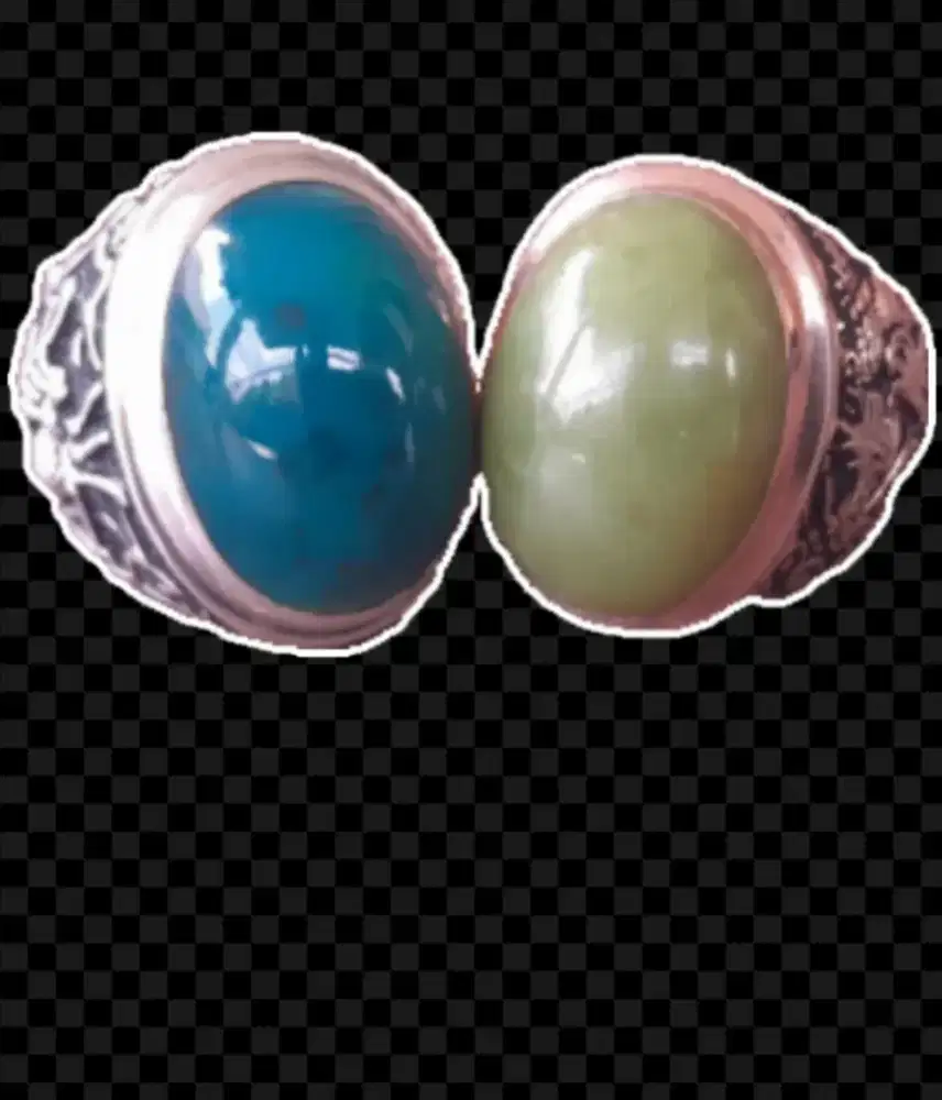 CINCIN PERAK BATU BACAN DAN GIOK SOJOL