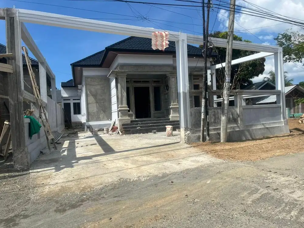 Rmh minimalis siap huni type 180 pagar sorong+kanopi gp lhongcut KODYA