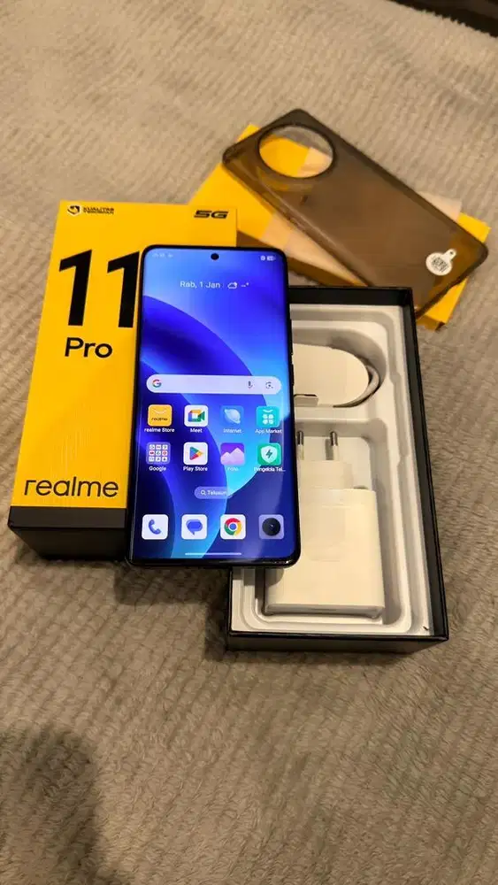 Realme 11 Pro Black 5G 8/256GB Resmi Mulus Lengkap