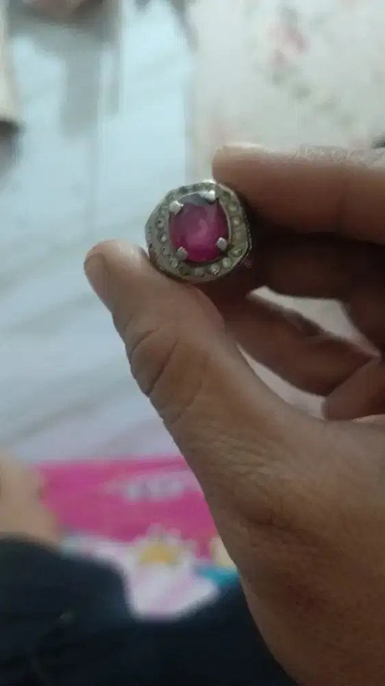 Pink Ruby cutting batu mulus