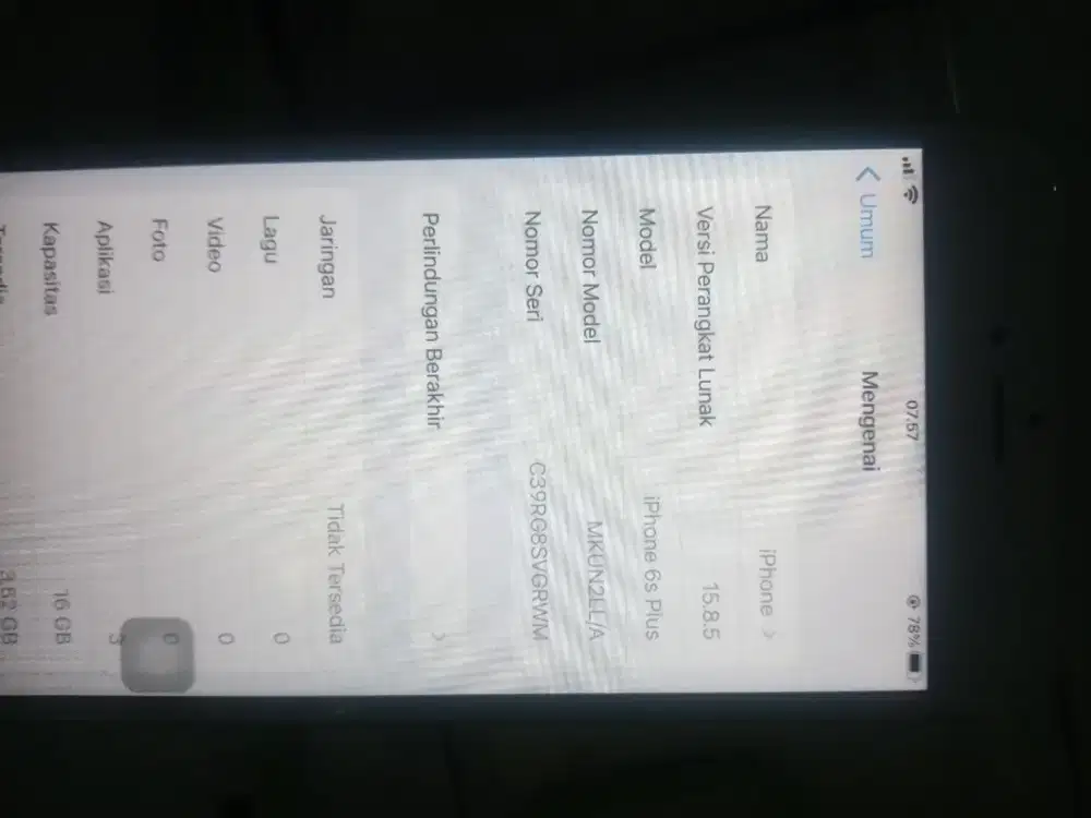 Iphone 6s plus dan kabel data