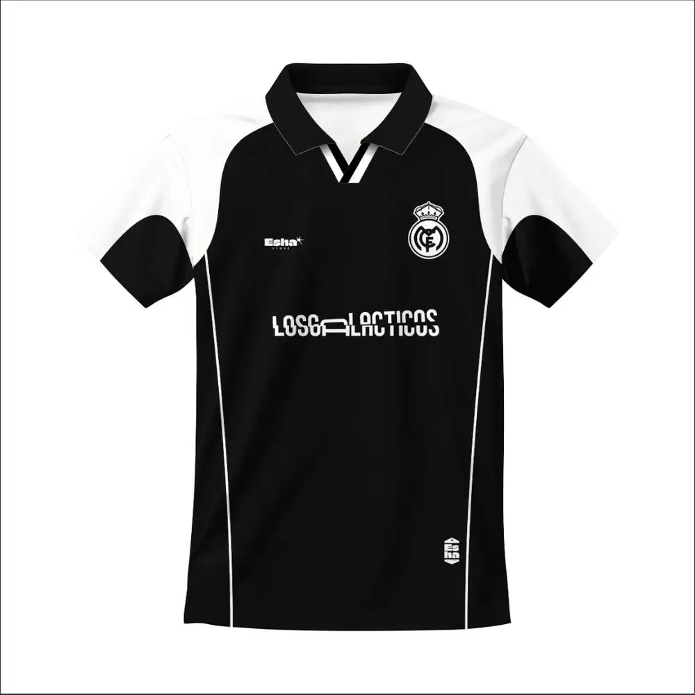 ESHA PREMIUM JERSEY REAL MADRID OVERSIZE BLACK // BAND // BOLA